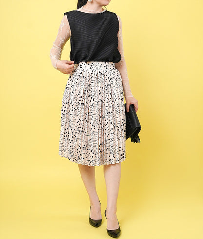 【SALE】Random dot feminine skirt