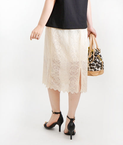 Full lace tight skirt to enjoy a sense of sheerness