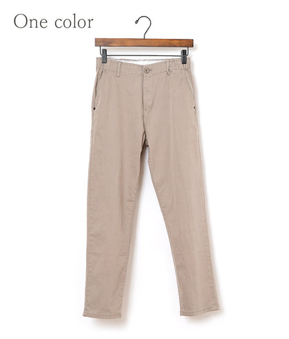 【SALE】Simple stretch cotton chinos