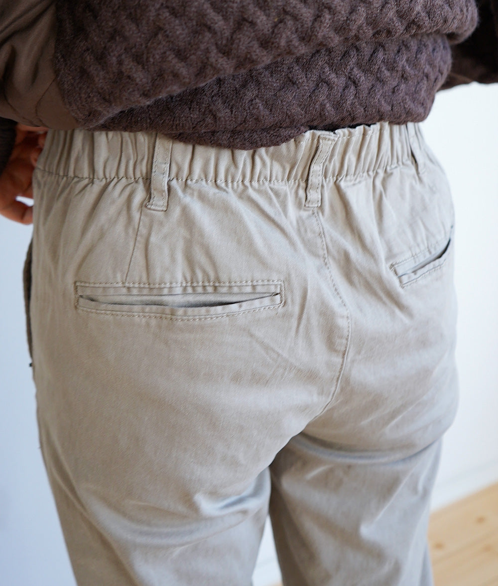 【SALE】Simple stretch cotton chinos